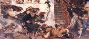 Ford Madox Brown The Expulsion of the Danes from Manchester 910 AD oil painting artist